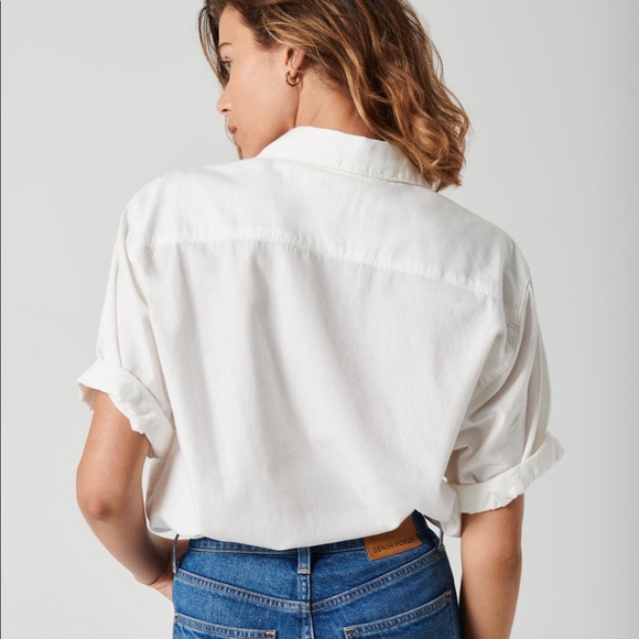 Stylish 100% cotton button down top - Picture 3 of 7